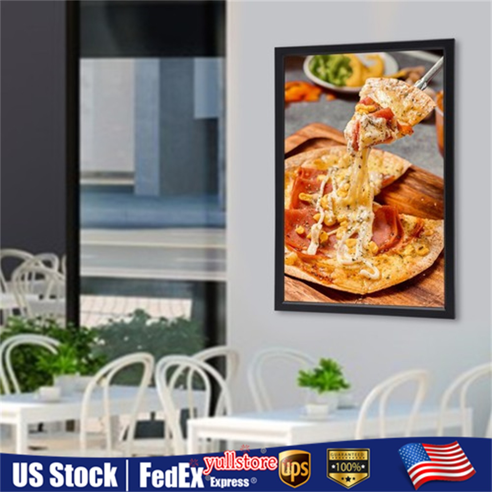 LED Light Box Restaurant Supermarket Movie Poster Display Frame Menu Sign Board