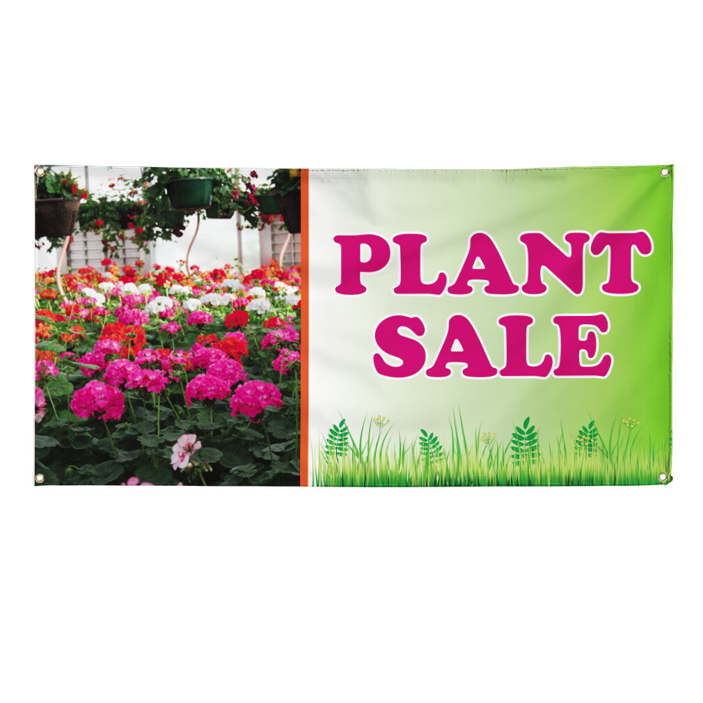 Vinyl Banner Multiple Sizes Plant Sale Outdoor Advertising Printing C Business