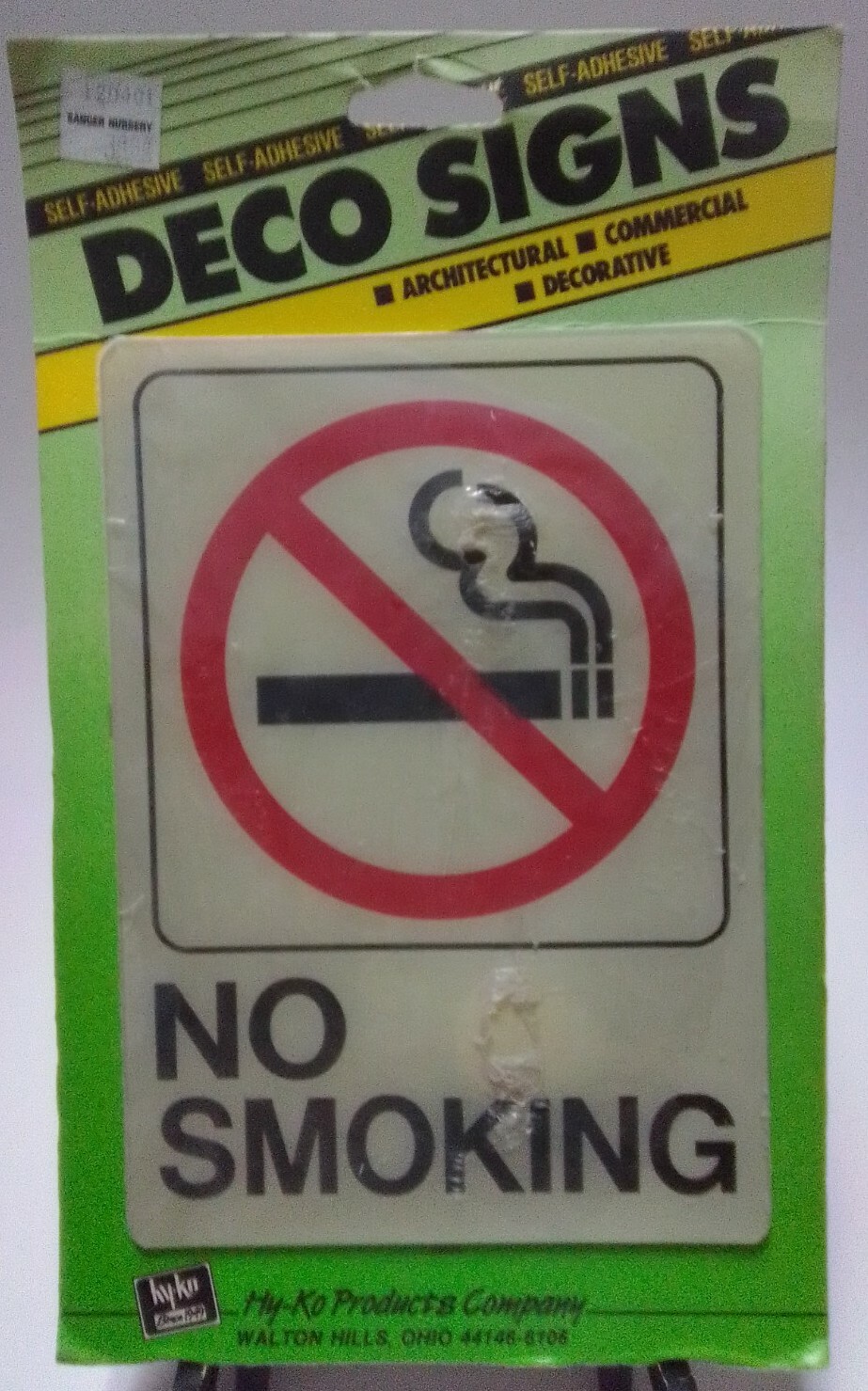 HY-KO Products D-20 “No Smoking” Sign 5″ X 7″ – Plastic Commercial (B13)
