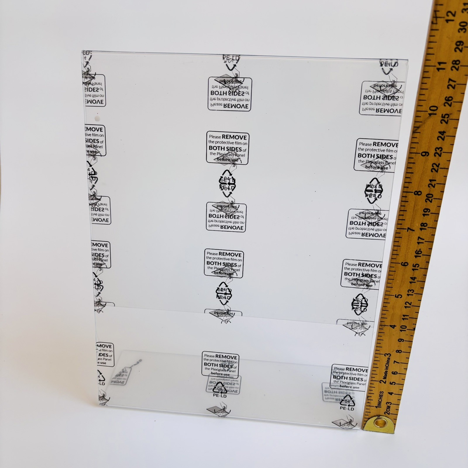 Lot Of 4 Clear Acrylic 8.5″x11″ Photo Frames Vertical Display E1-061