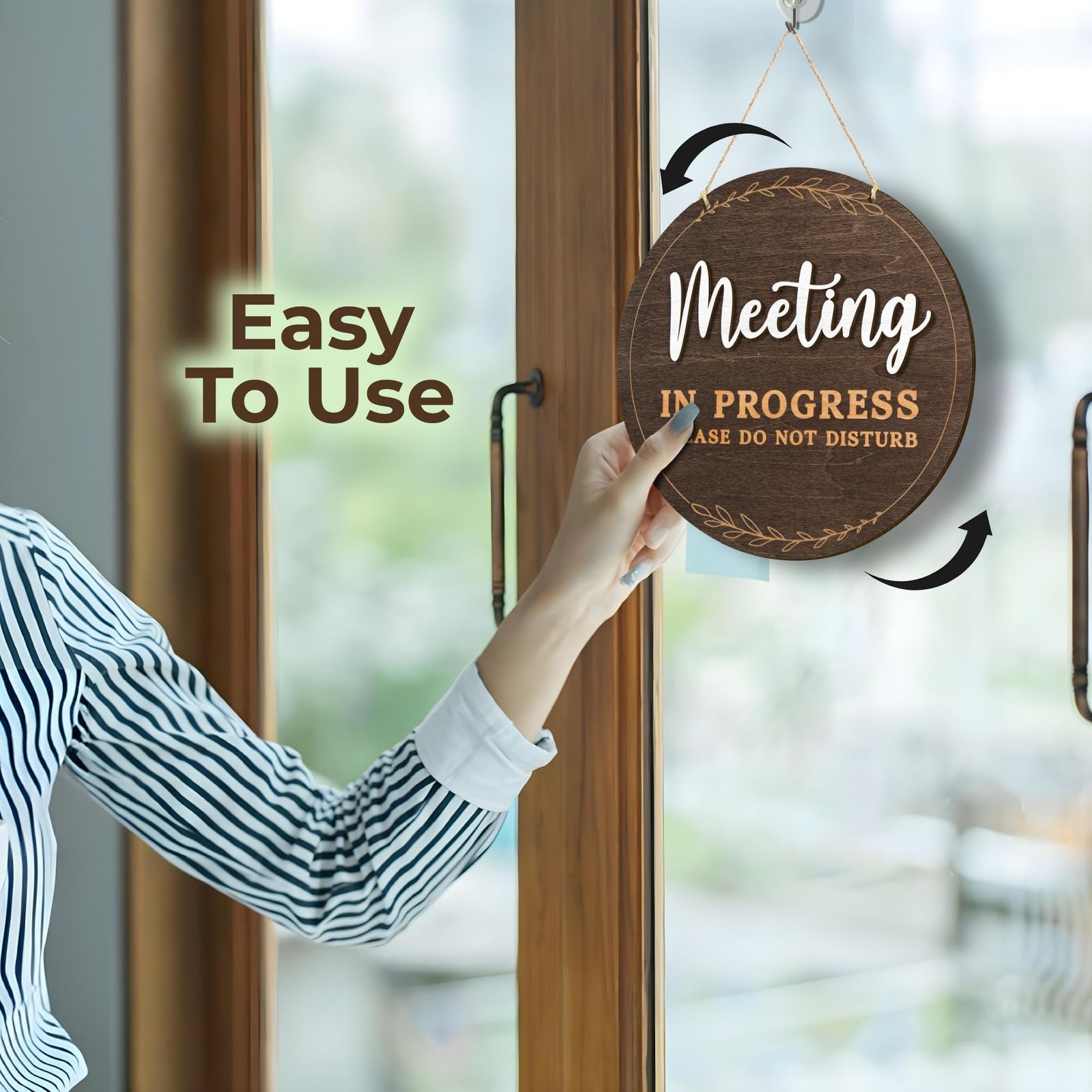 Meeting In Progress Door Sign – In A Meeting Sign For Office Door, Do Not Dis…