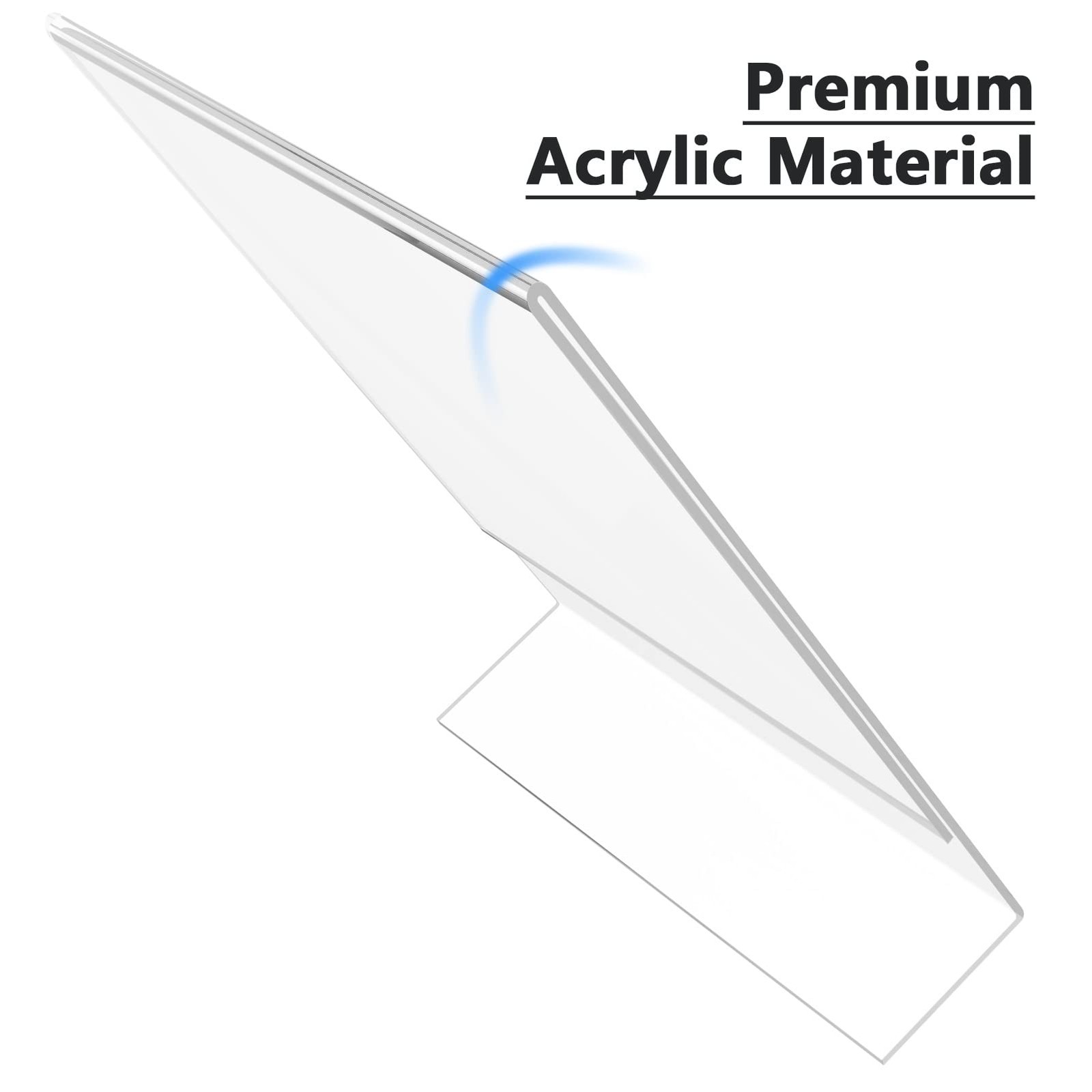 MaxGear 6 Pack Acrylic Sign Holder 8.5 X 11, Plastic Paper 8.5×11 inch, Clear
