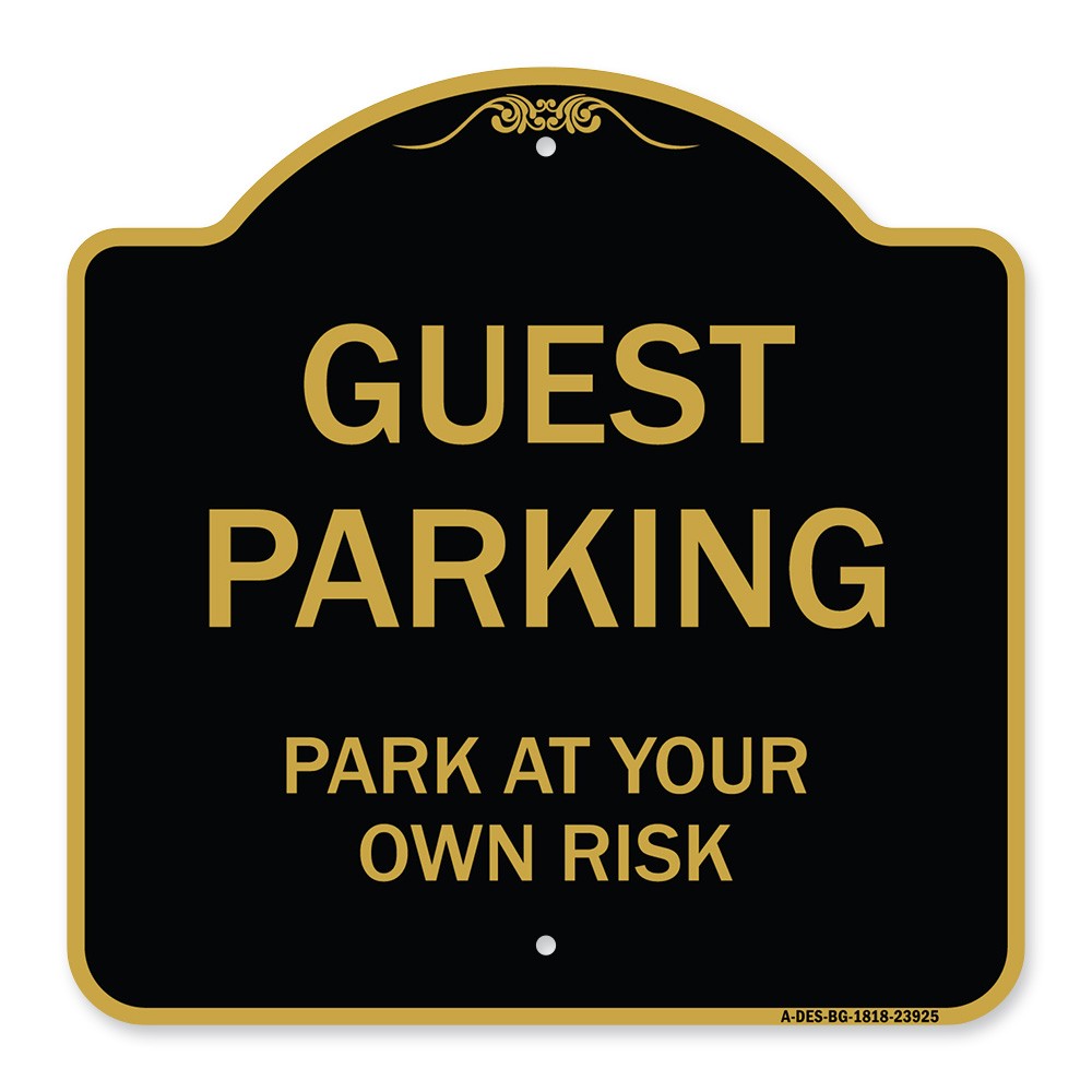 Designer Series – Guest Parking Heavy Gauge Aluminum Architectural Sign