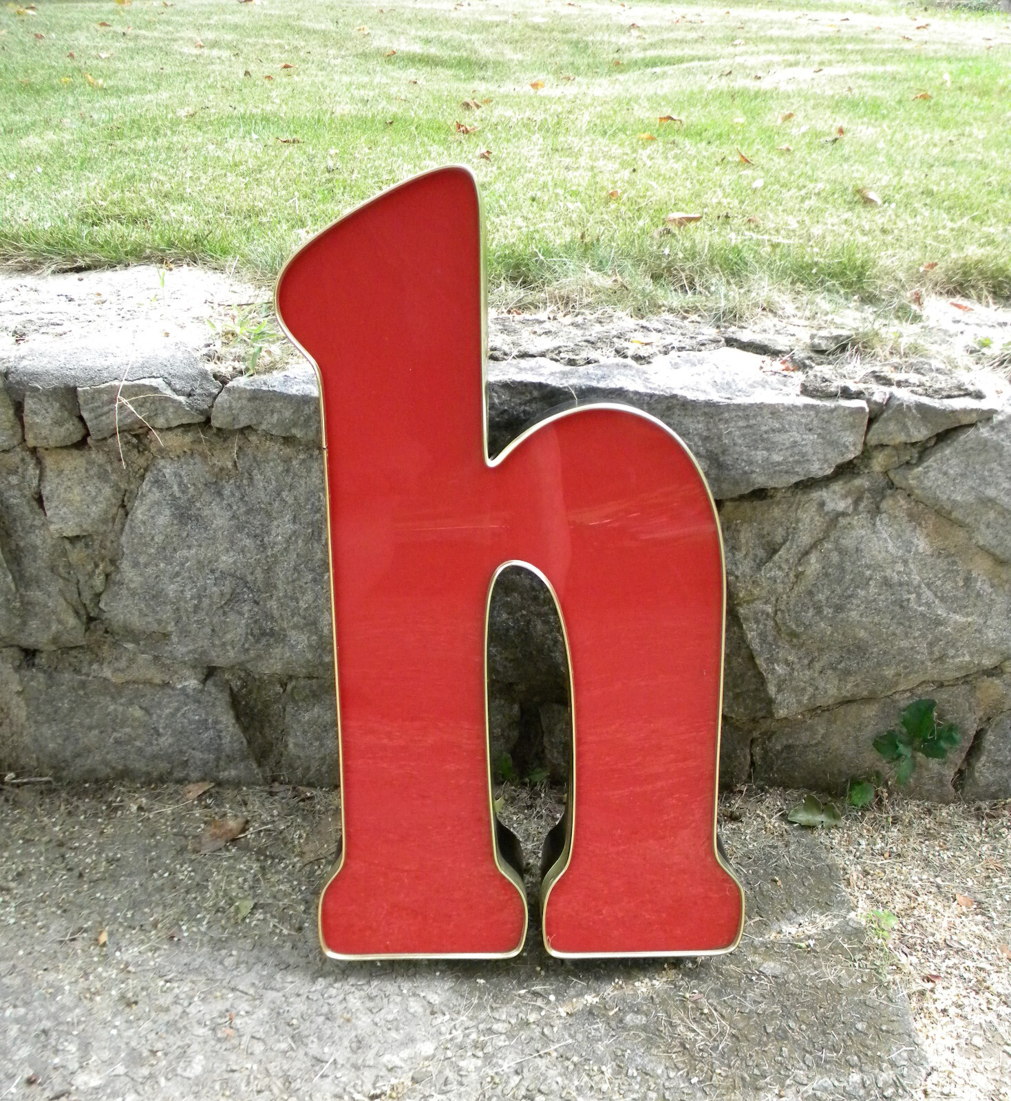 29″ neon letter “h”, untested.