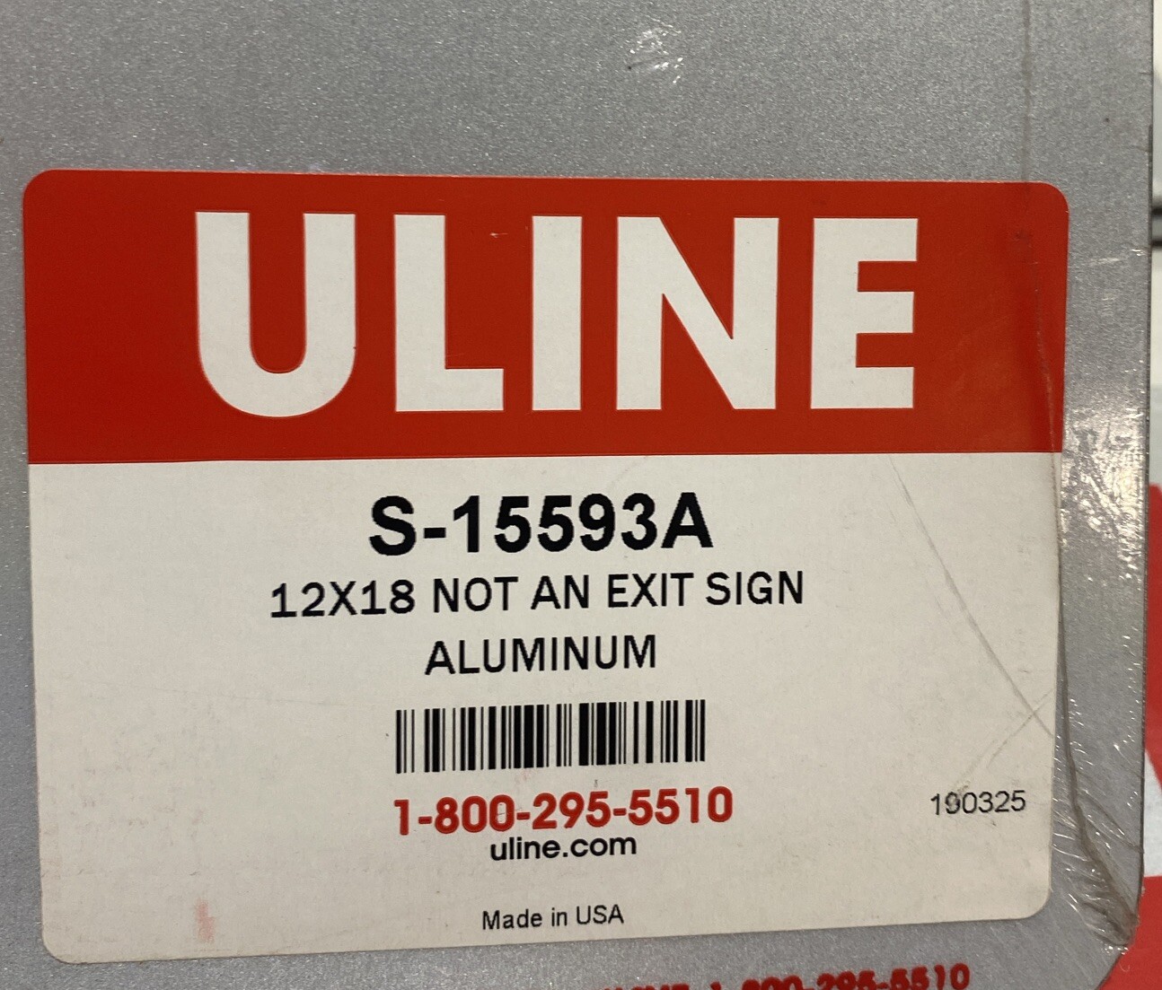 Lot Of 3 Not An Exit Sign – Aluminum 12×18