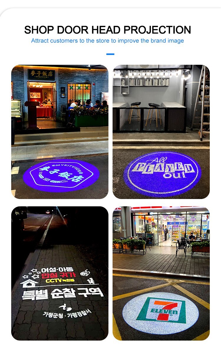 110W Embedded Custom Insert Gobo Logo Projector Lamp Indoor Home Store AD Signs