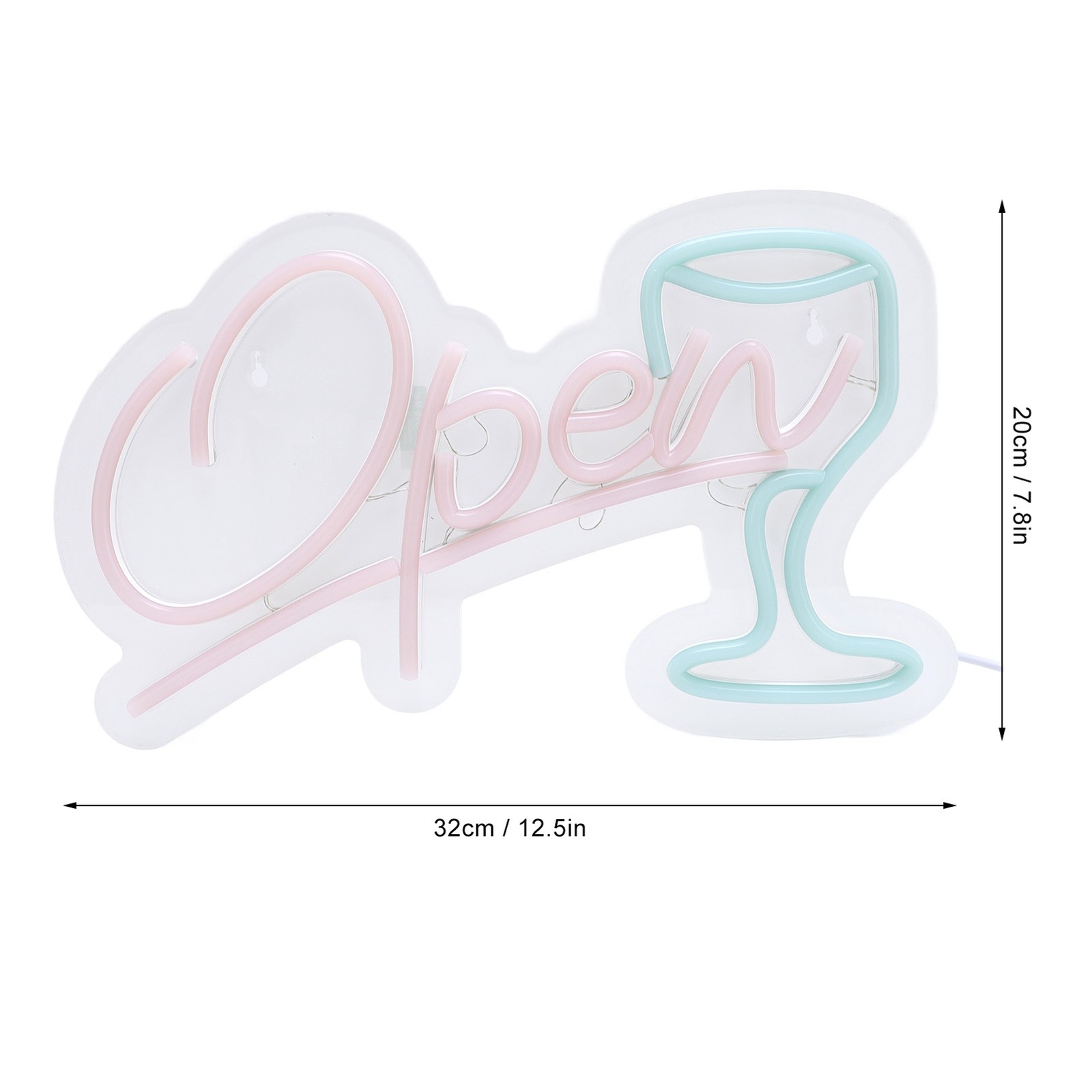 LED Bar Open Sign Energy Efficient For Party Decor 12.5in Excellent