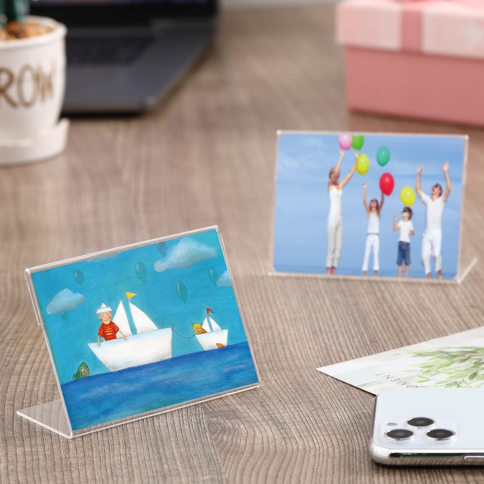 Teling 12 Pcs 3.5 x 5 Inch Acrylic Picture Frame x 5 inches, transparent