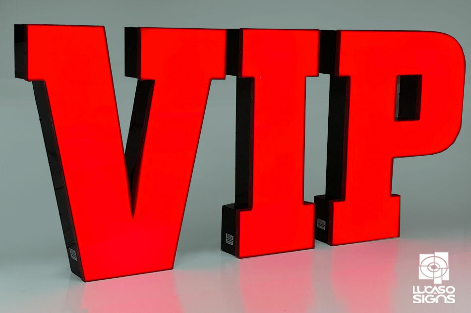 Custom Channel Letters Led Illuminated Storefront Outdoor signage 14 Inches