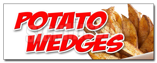 POTATO WEDGES DECAL sticker fried baked idaho french fries flavored food