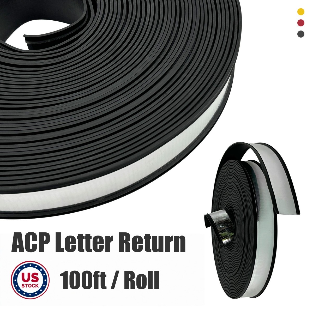 8cm 100ft / roll Aluminum Composite Edge Strip for Luminescent AD Sign Letters