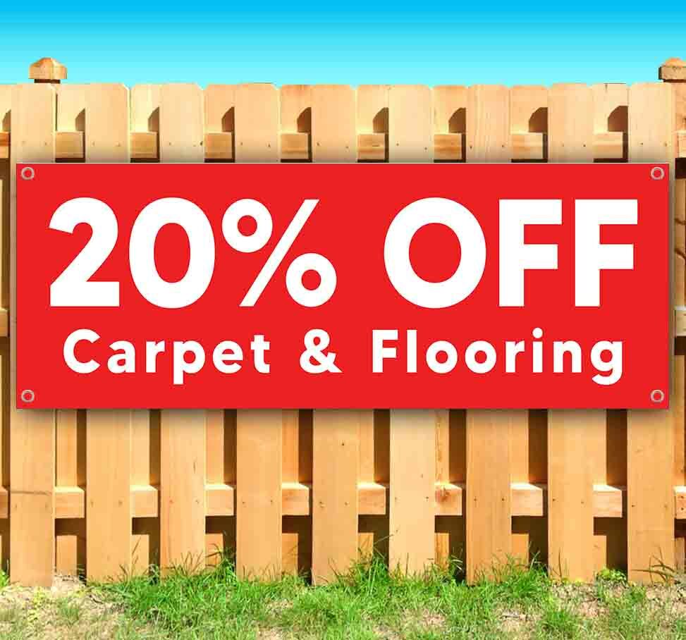 20% OFF CARPET & FLOORING Advertising Vinyl Banner Flag Sign Many Sizes USA