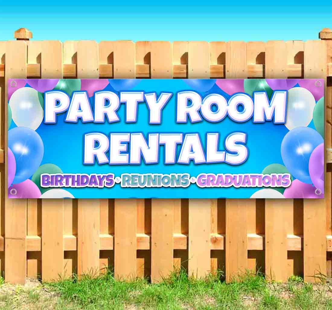 PARTY ROOM RENTALS Vinyl Banner Flag Sign Many Sizes RETAIL PARTY