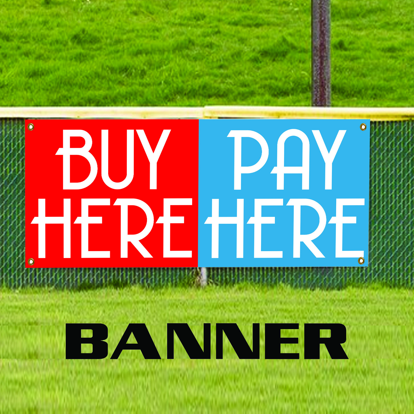 Buy Here Pay Here Vinyl Banner Auto Shop Retail Business Advertising Banner Sign