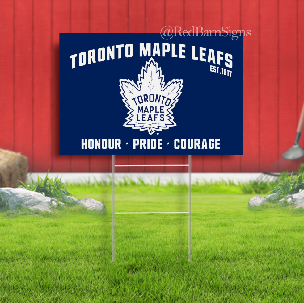 Toronto Hockey Team Memorable Maple Leafs Souvenir Yard Sign