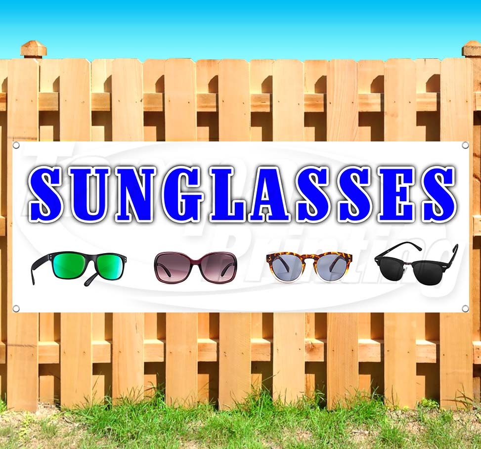 SUNGLASSES Advertising Vinyl Banner Flag Sign Many Sizes Available USA SB07008