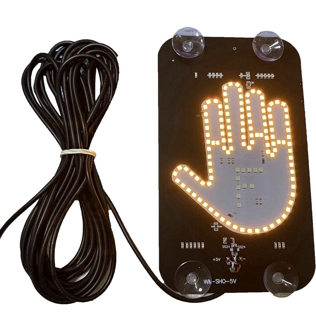 LED Middle Finger Sign for Car, Truck, Thank You Lights, Thumb up down Light