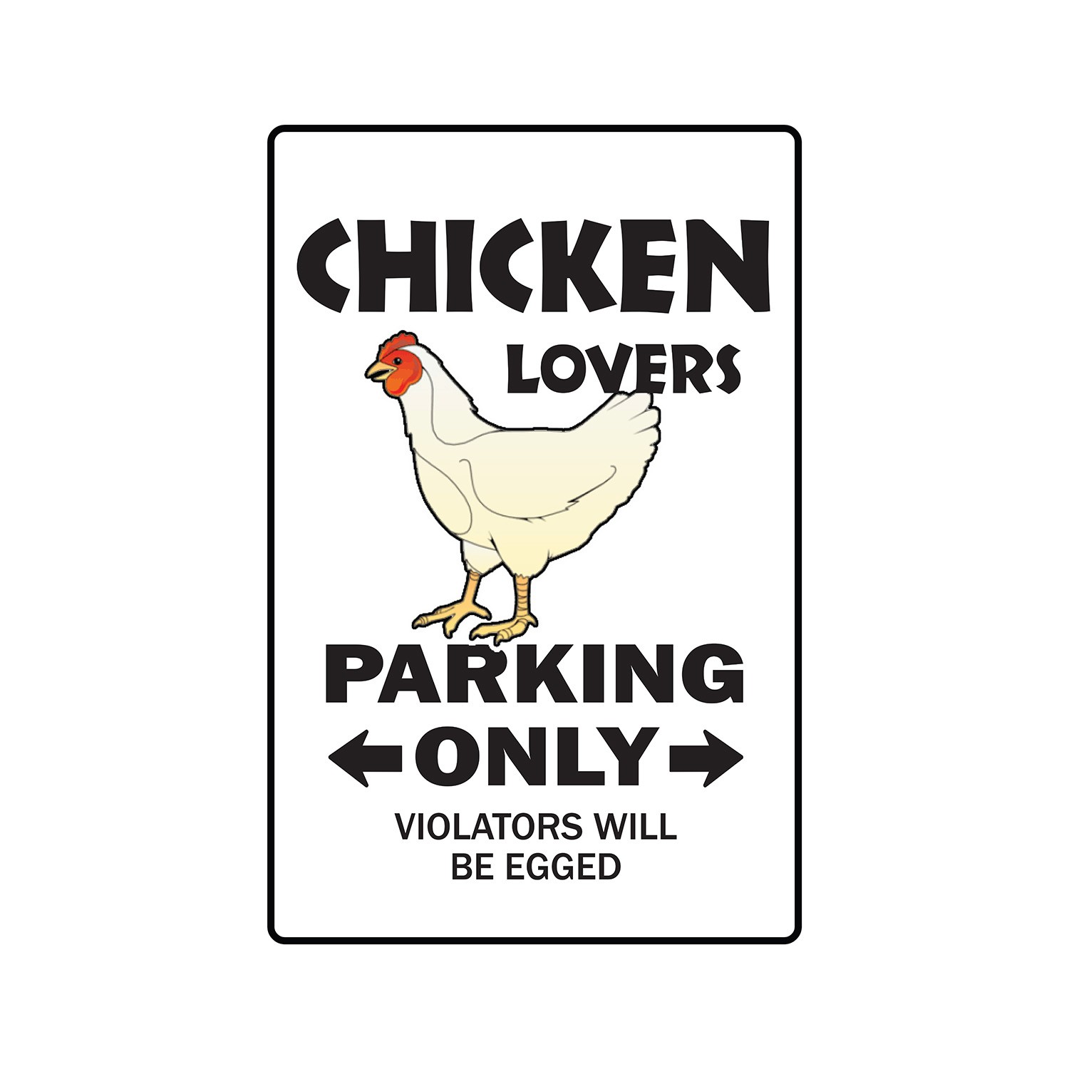 CHICKEN LOVERS Parking Sign Or Decals dairy farm farmer coop raise bbq