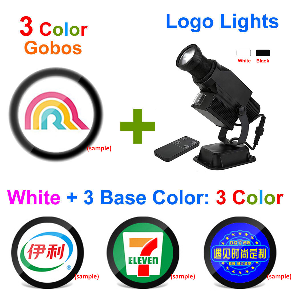 60W LED GOBO Projector IP65 Indoor Outdoor Custom Logo for Advertising AD Sign