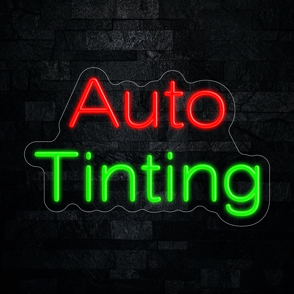 Auto Tinting LED Neon Sign 17″L x 11″H #20210