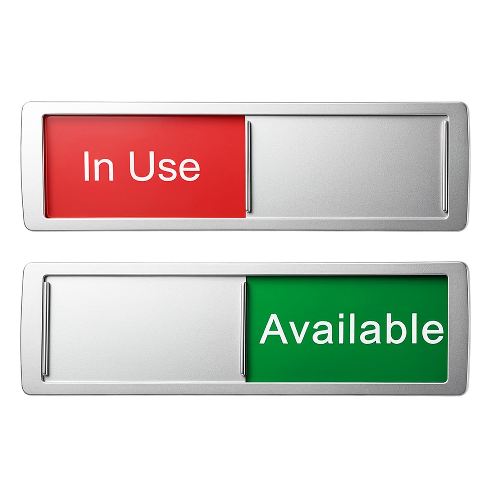 In Use or Available Sign, Magnetic Slider Door Status for Bathroom Office