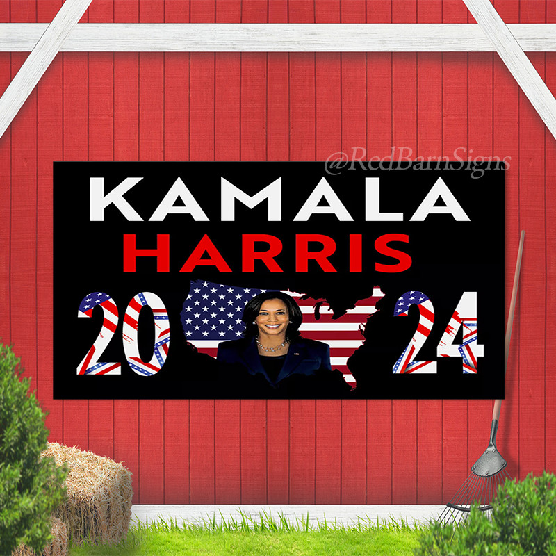 Kamala Harris 2024 US Presidential Election Campaign Outdoor Indoor Banner