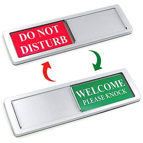 Do Not Disturb Welcome Sign for Home Office Privacy Sign Door Indicator Sign