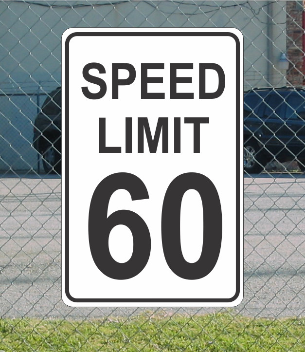 Speed Limit 60 Metal Sign for Street Road Highway Parking Lot 12″x18″ mph