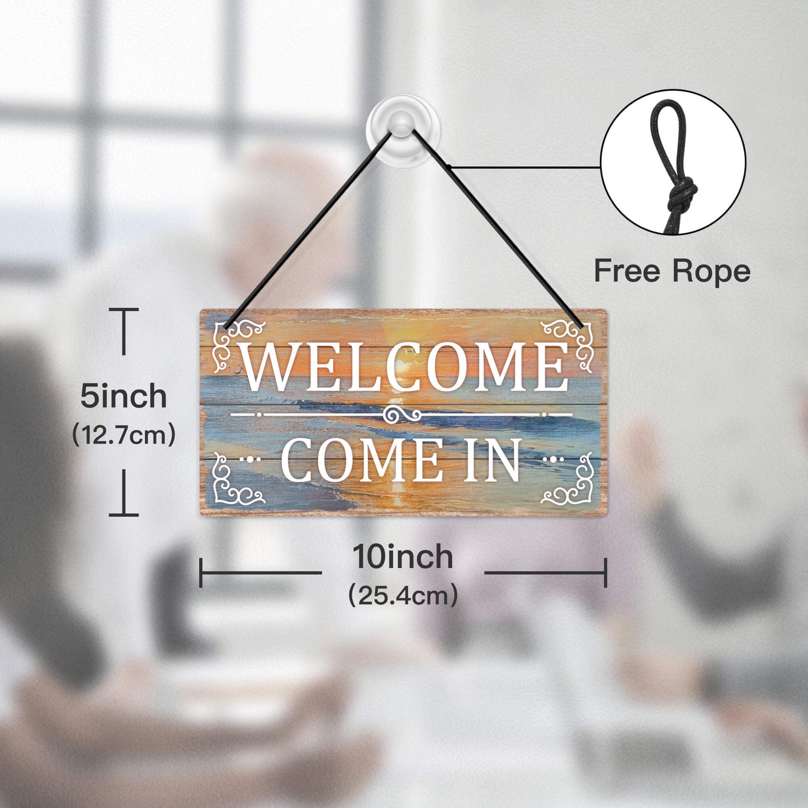 Meeting in Progress Door Sign – Welcome Come in Office Sign for Meeting Room,