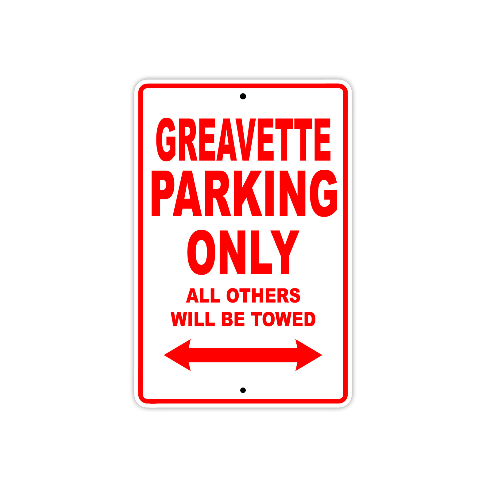 Greavette Parking Only Boat Ship Yacht Marina Lake Dock Aluminum Metal Tin Sign
