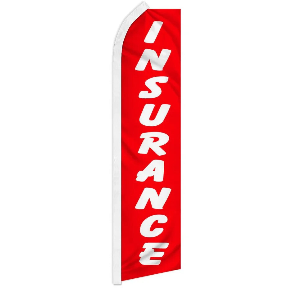 Insurance Swooper Advertising Banner Flag for Auto & Home Insurance