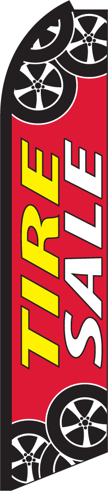 Tire Sale Swooper Flag Feather Super Bow Banner