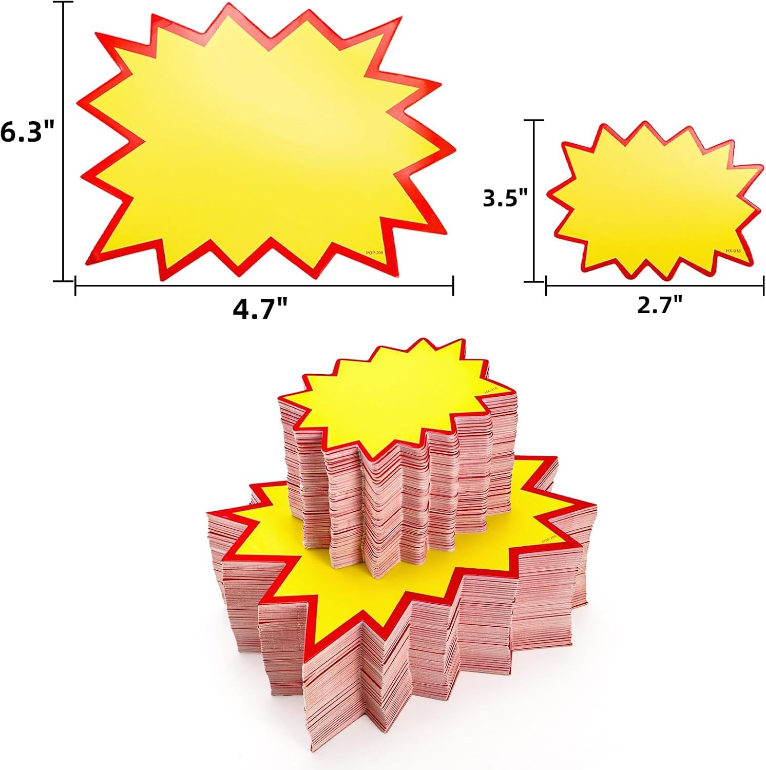 400 Pcs Starburst Signs Blank Sale Price Tags Retail Sale Signs Price Labels