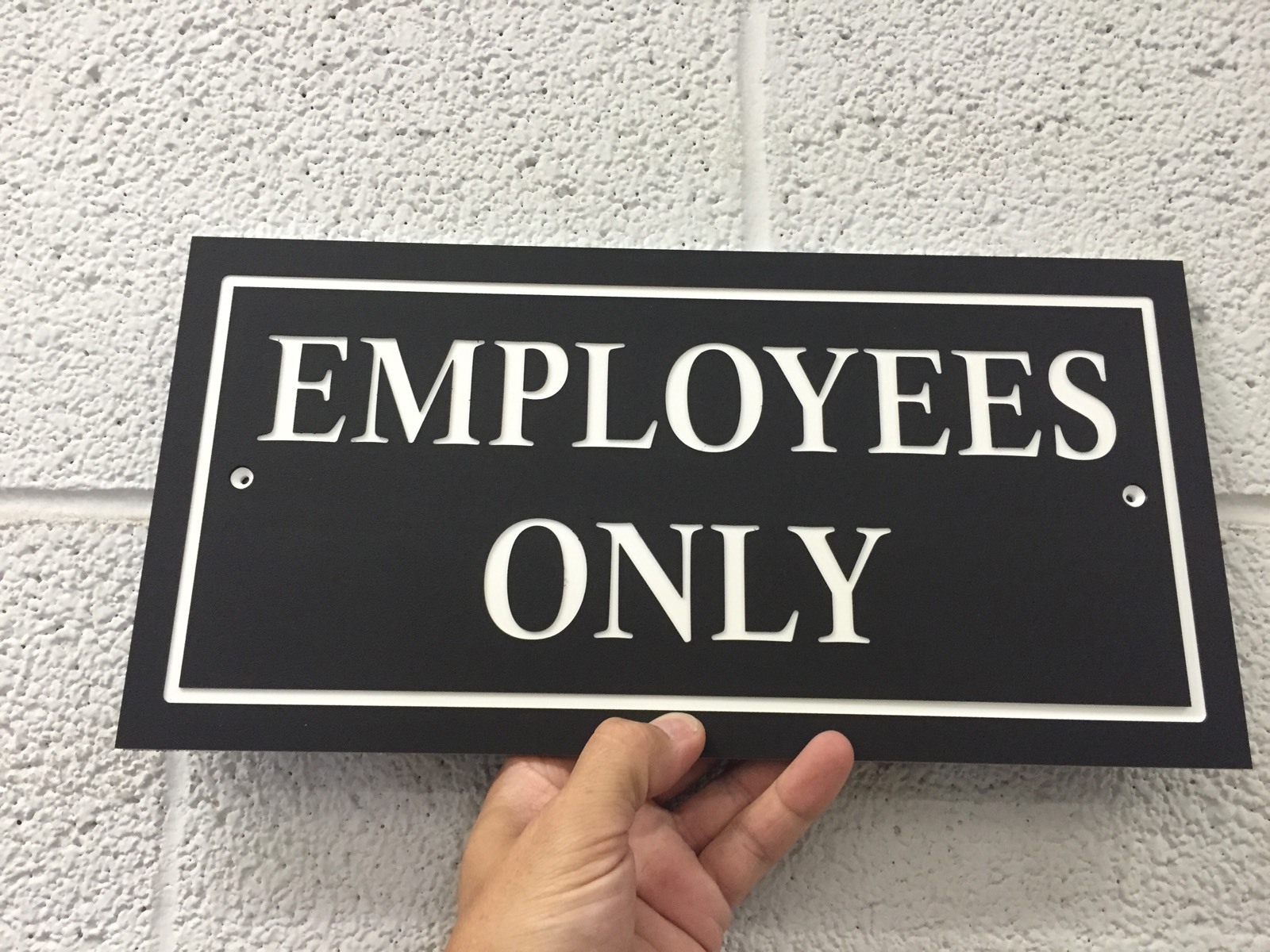 Custom 8×14″ Engraved Plastic Sign- Home Or Business 1/4″ Thick King ColorCore