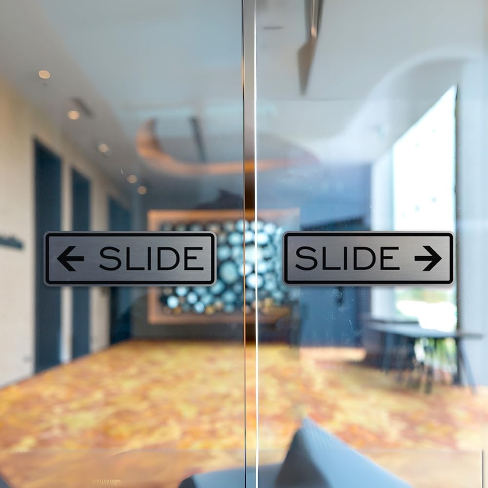 1 PCS Classic Slide Door Sign Red Small Indicator Privacy Restroom Plaque