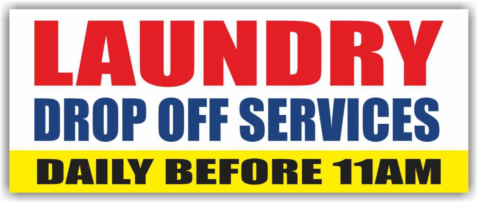 DROP-OFF LAUNDRY SAME DAY SERVICE Advertising Banner Vinyl Mesh Sign laundromat