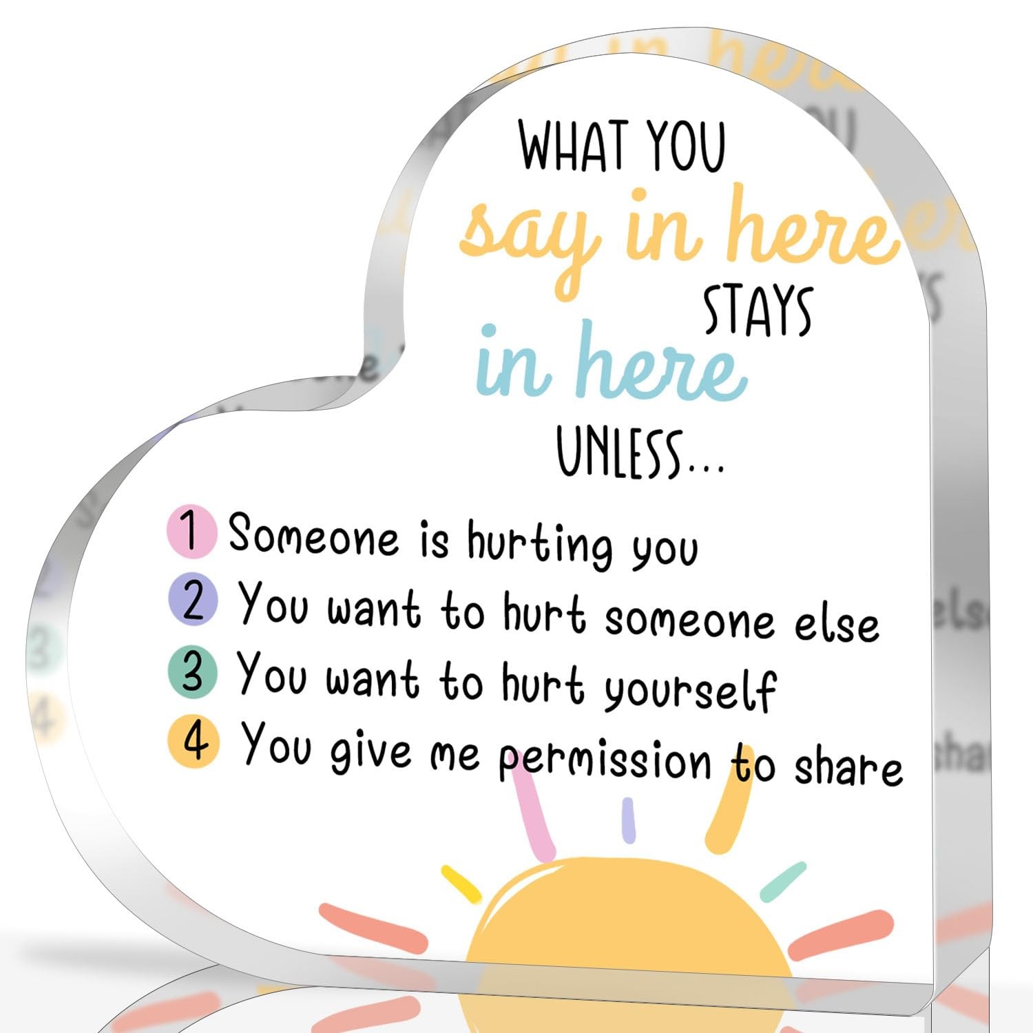 What You Say in Here Stays in Here, Counselor Therapy Office Decor, Psycholog…
