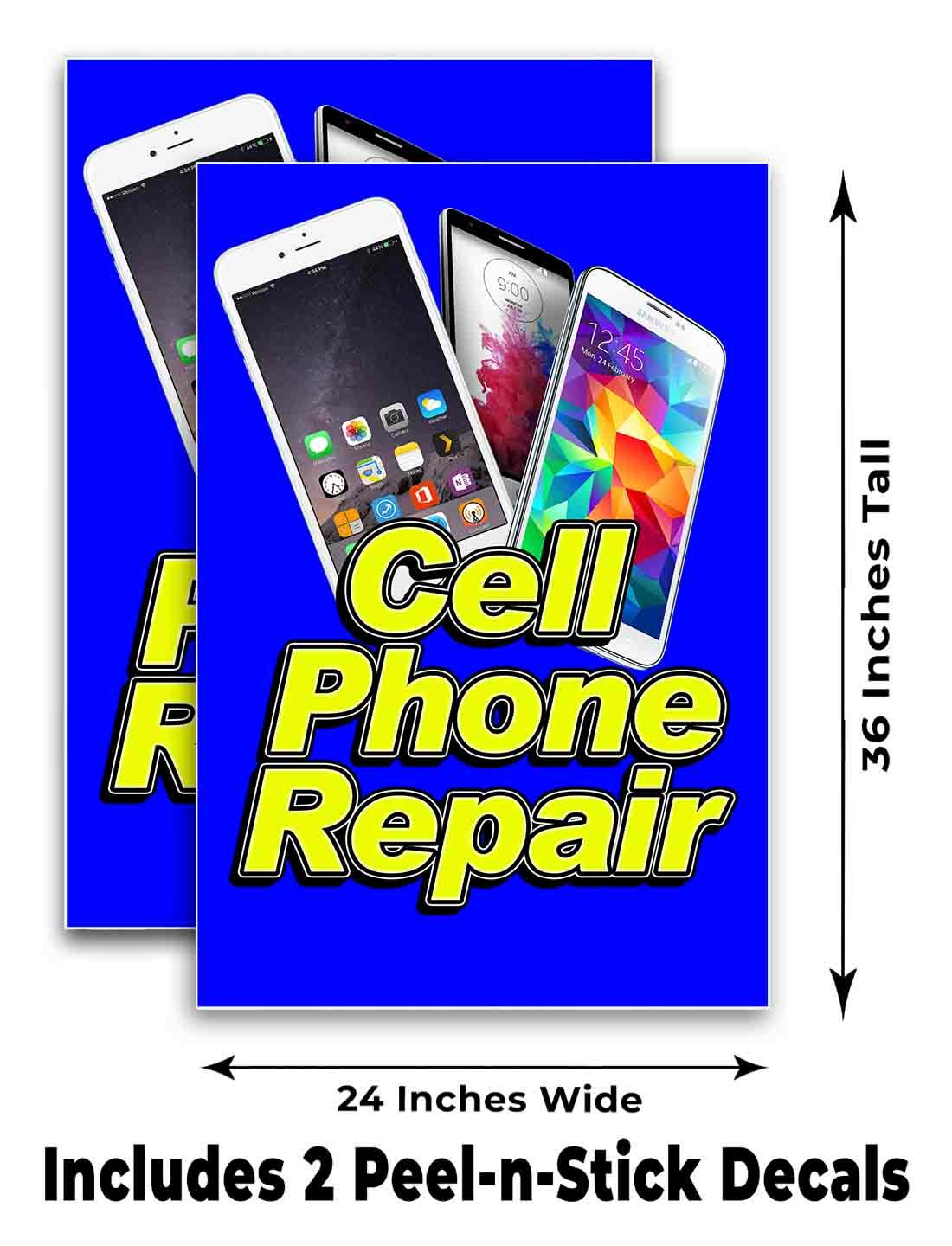 CELL PHONE REPAIR Signicade 24×36 A Frame Sidewalk Sign Double Sided TECHNOLOGY