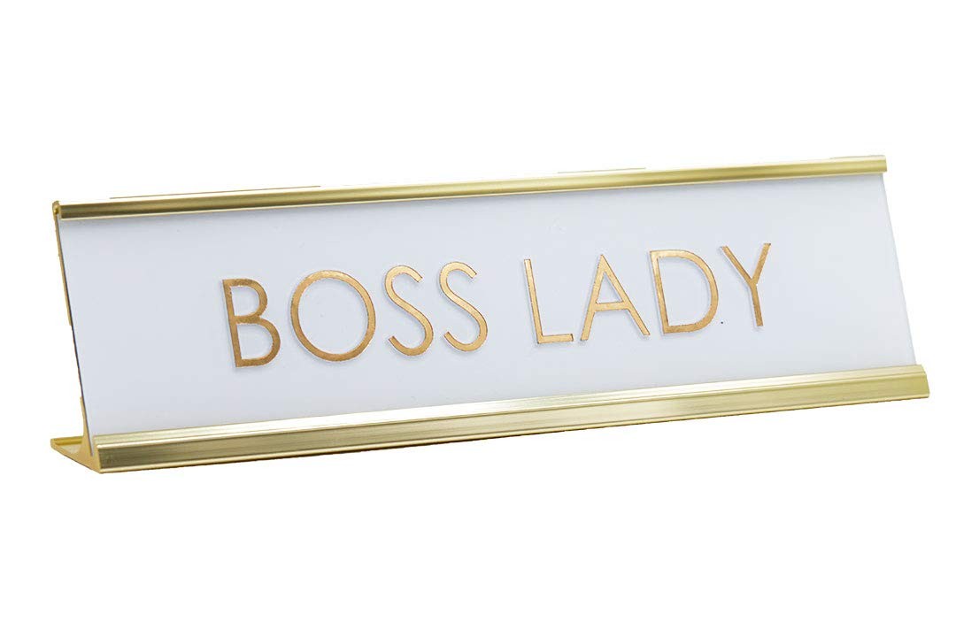 Boss Lady Novelty Desk Sign
