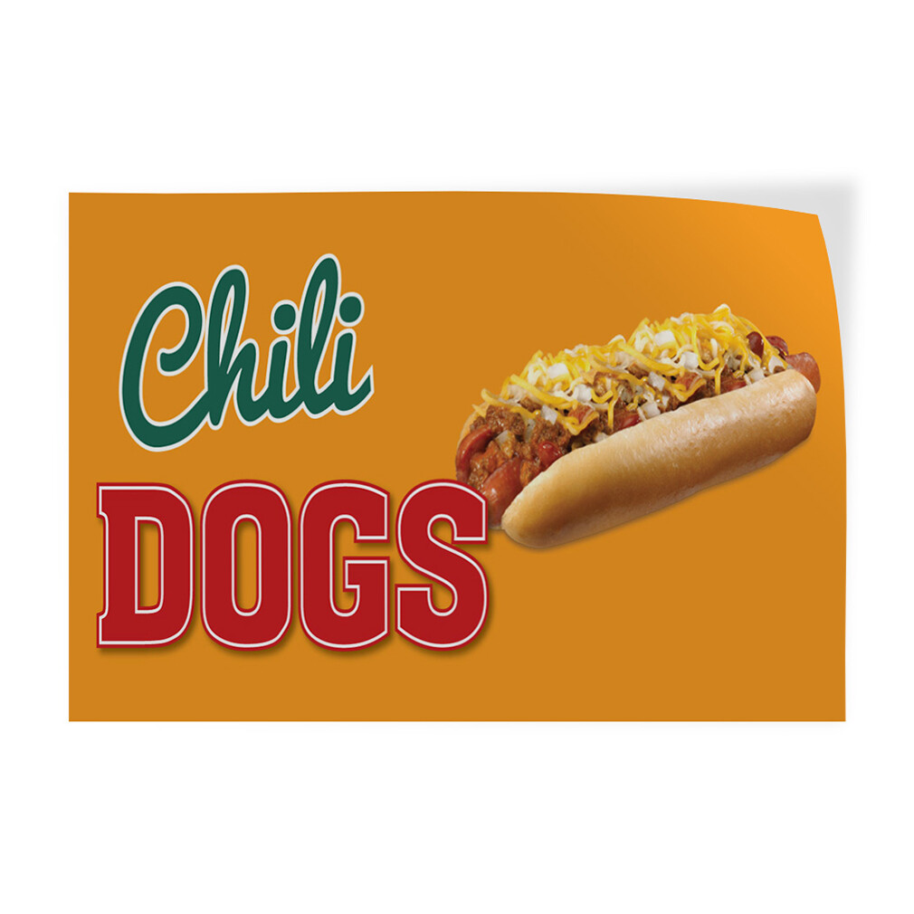 Decal Stickers Chili Dogs Outdoor Advertising Printing A Vinyl Store Sign Label