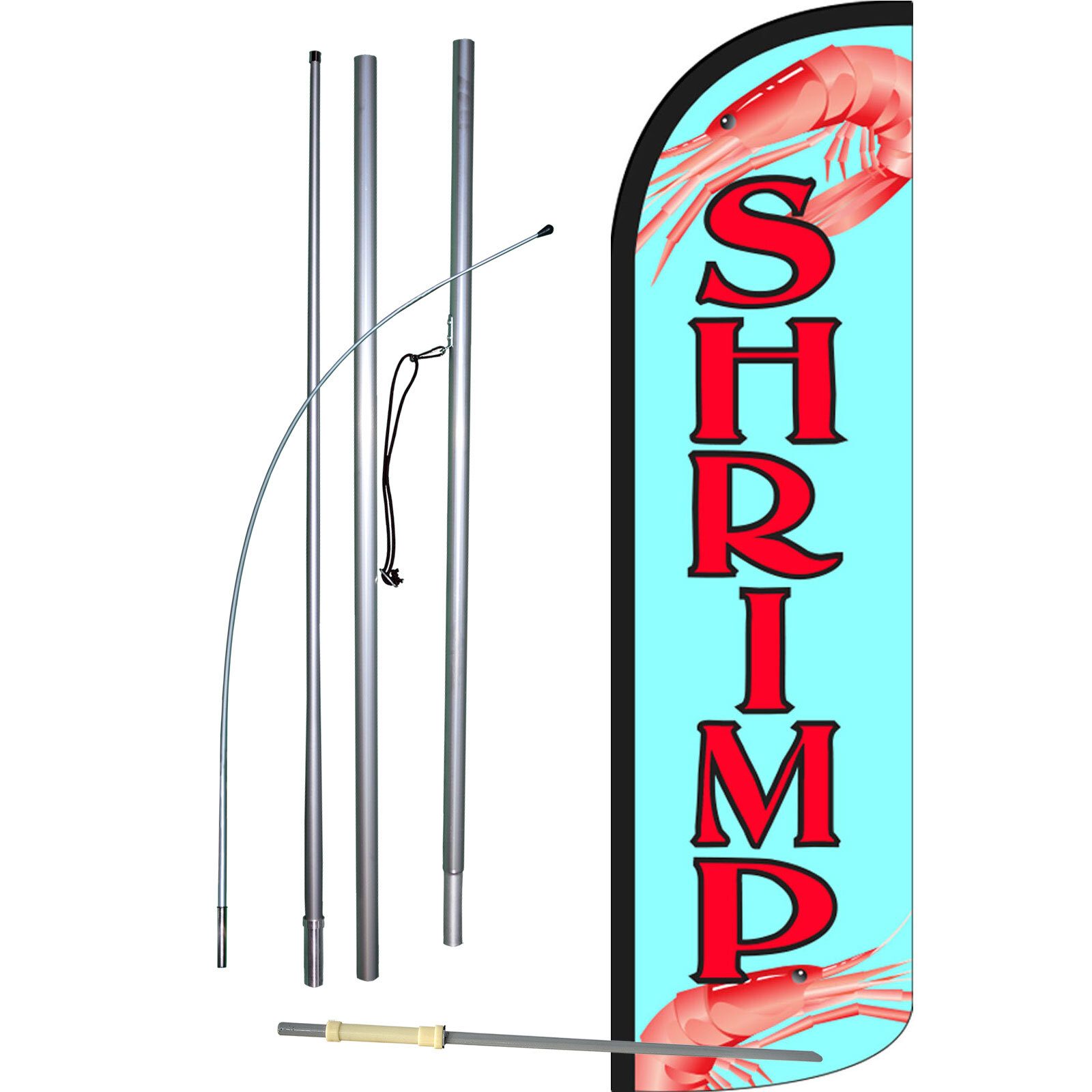 Shrimp Complete Swooper Flag Bundle
