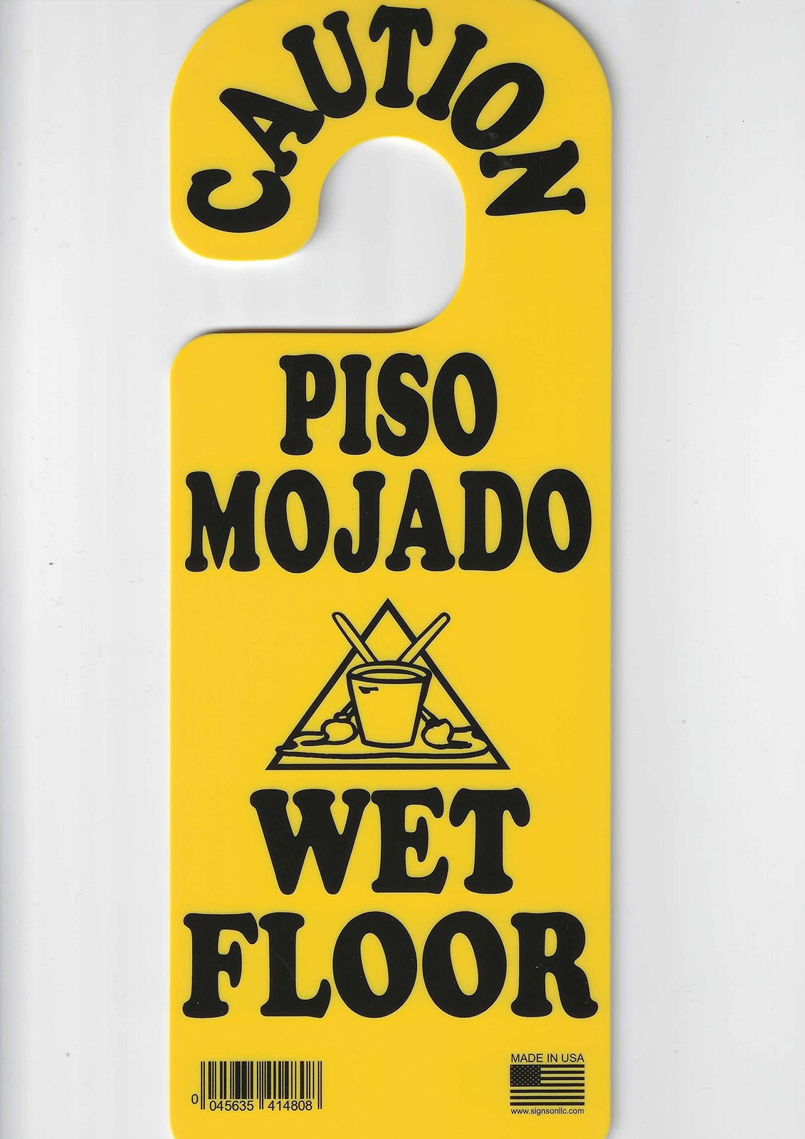– Black Plastic Wet Floor Safety Sign, Minimalist Style