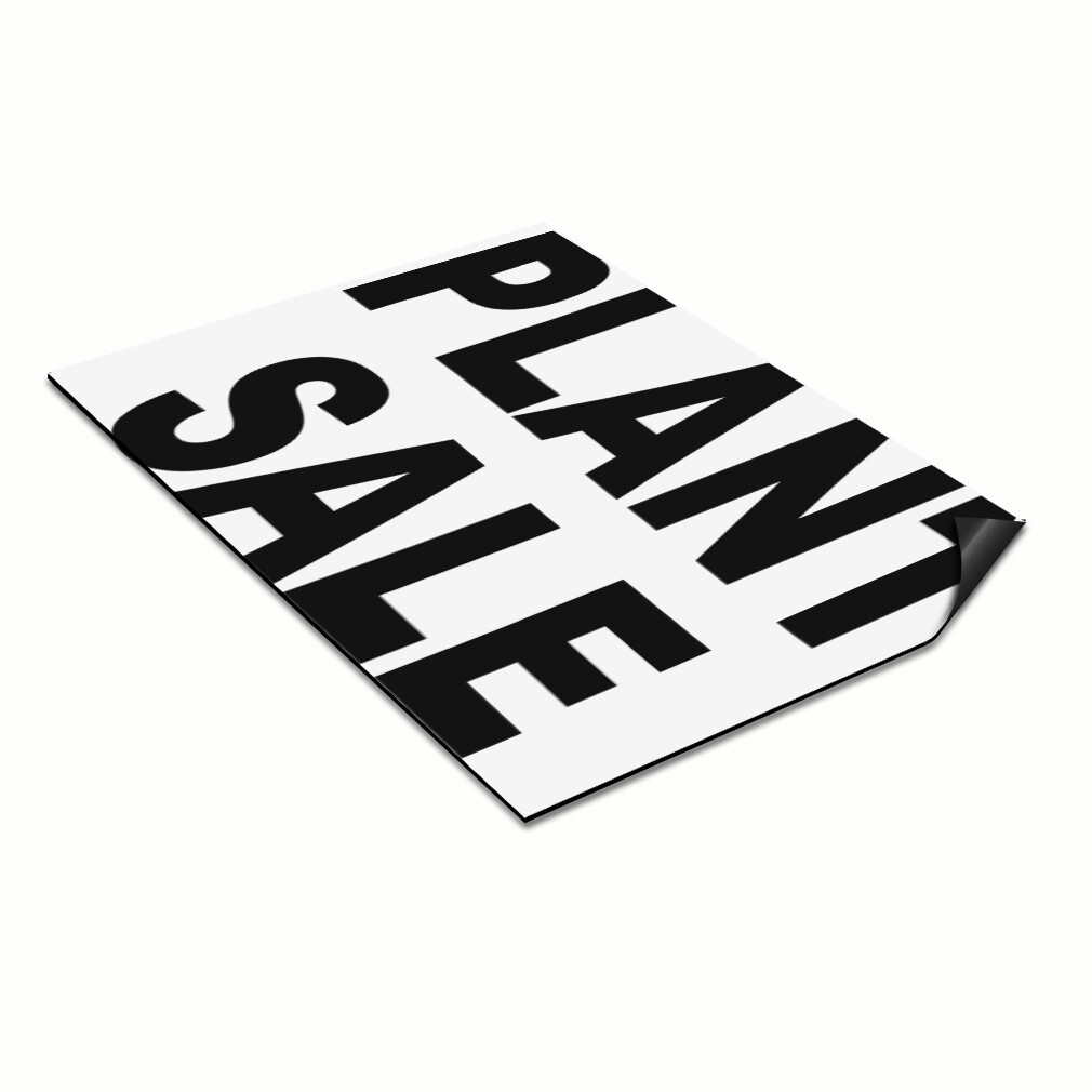 Car Magnet Set of 2 Plant Sale Black Car Advertising Industrial Sign