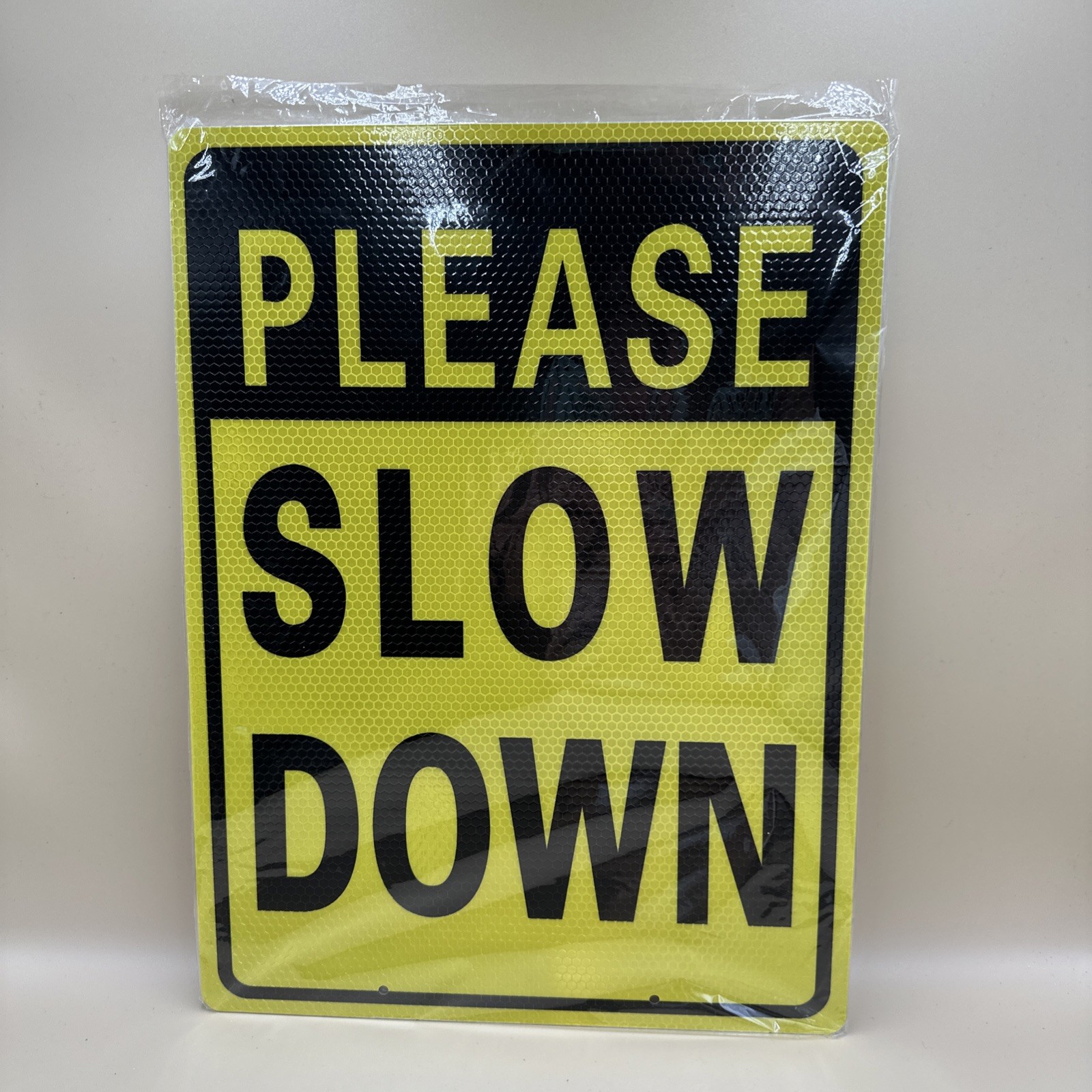 #N24-Kichwit Double Sided Aluminum Reflective Metal Sign with Stakes 11.8”x15.7”