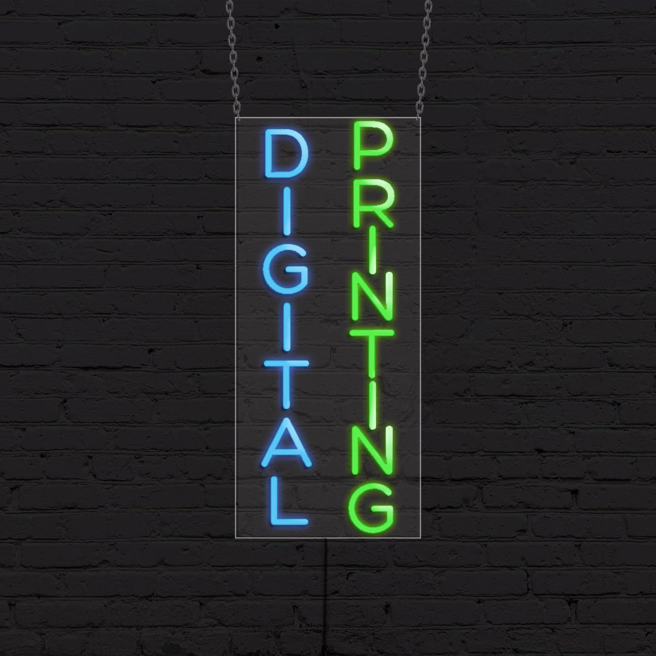 Digital Printing Sign for Business Displays | LED Flex Neon | 13″W x 32″H x 1″D