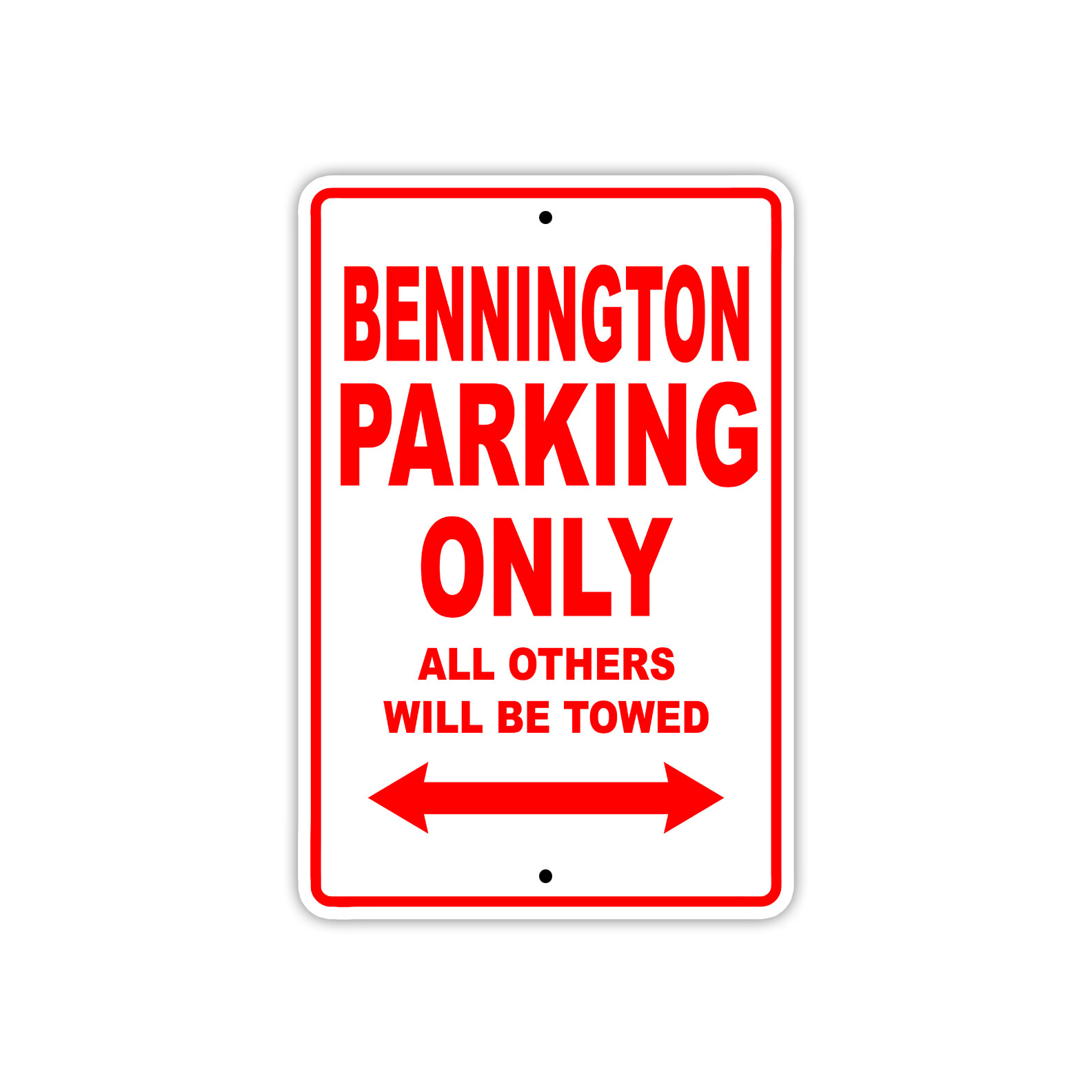 Bennington Parking Only Boat Ship Art Notice Decor Novelty Aluminum Metal Sign