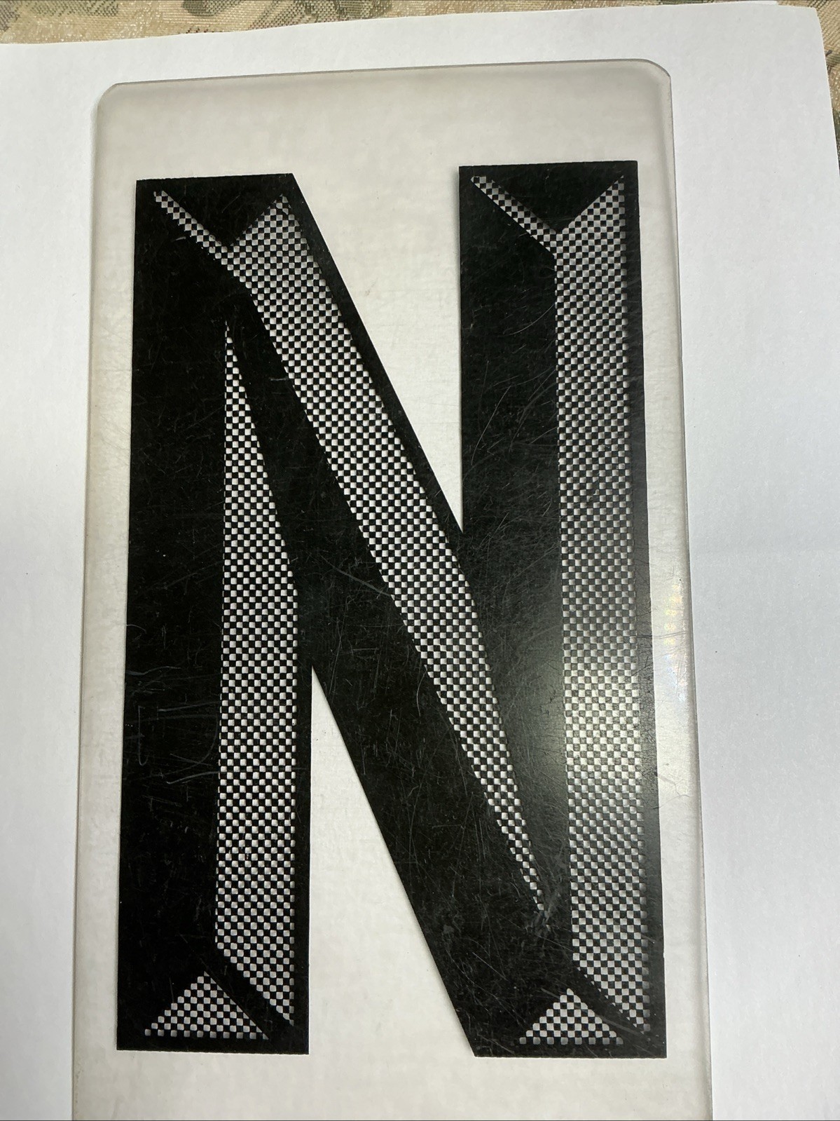 8” on 10” ZIP Letters Changeable Outdoor Signage Marquee Letter N