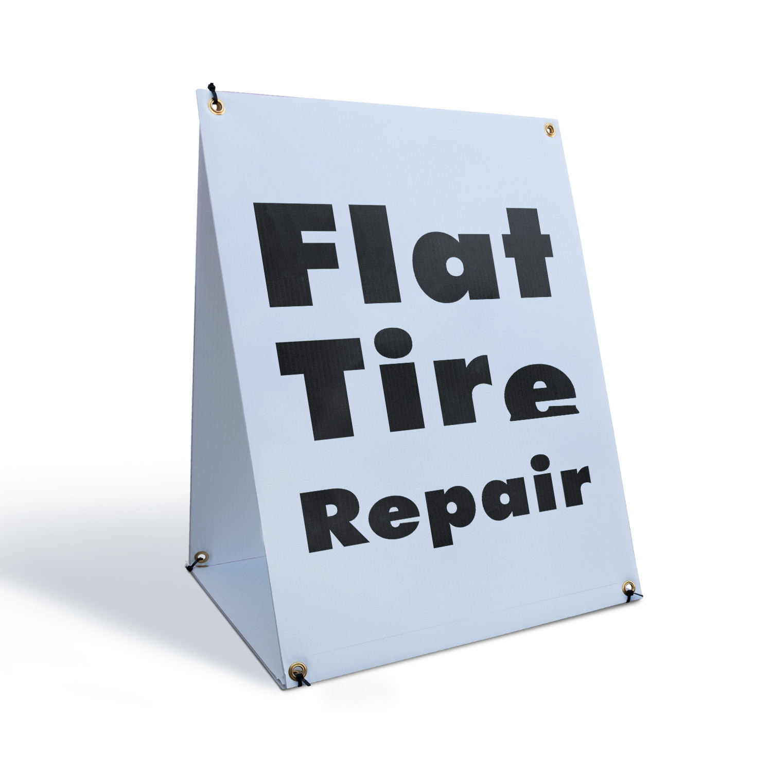 Flat Tire Repair A-Frame Sidewalk Sign Quick Service Pro Mechanics Open Now