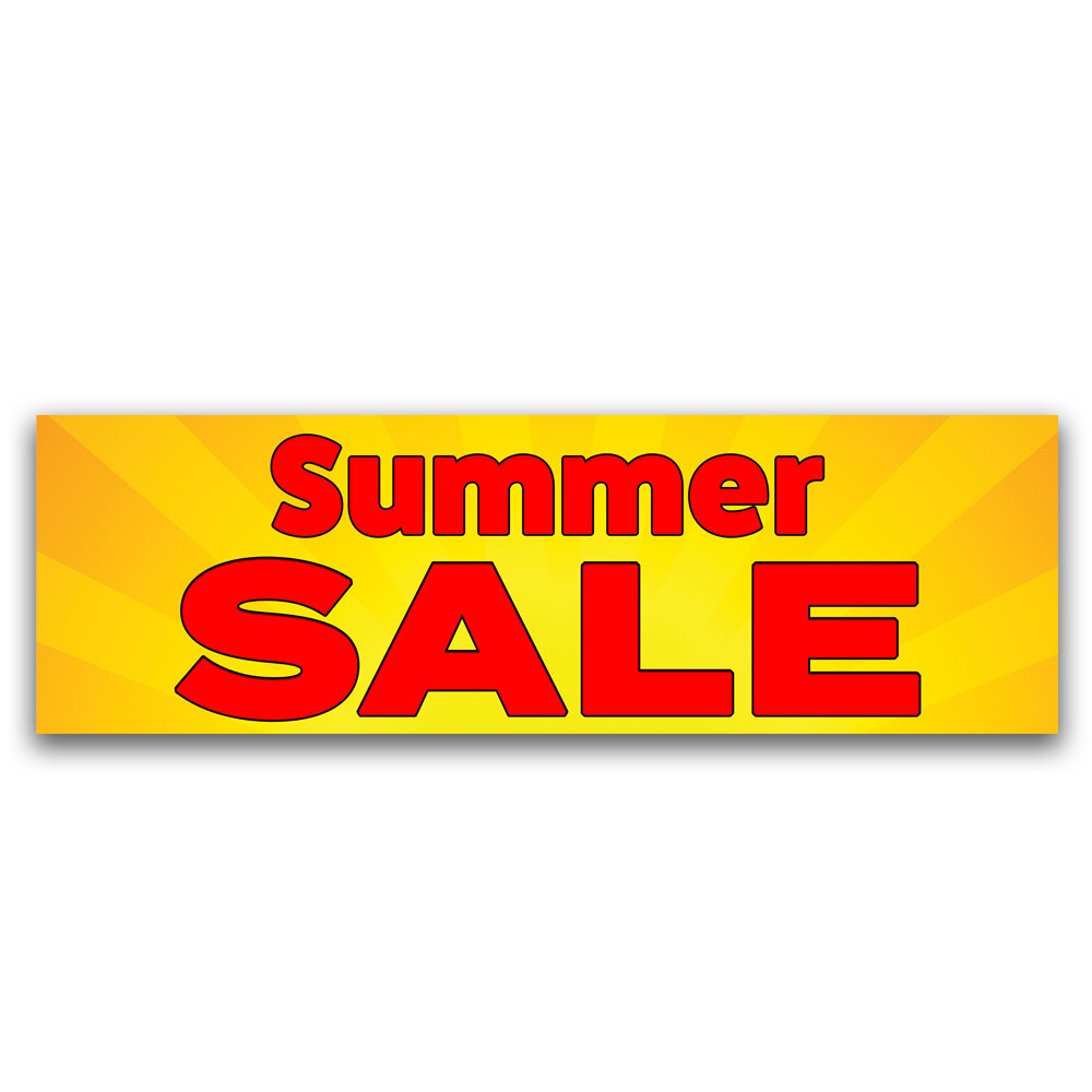 Summer Sale Vinyl Banner with Optional Sizes (Made in the USA)