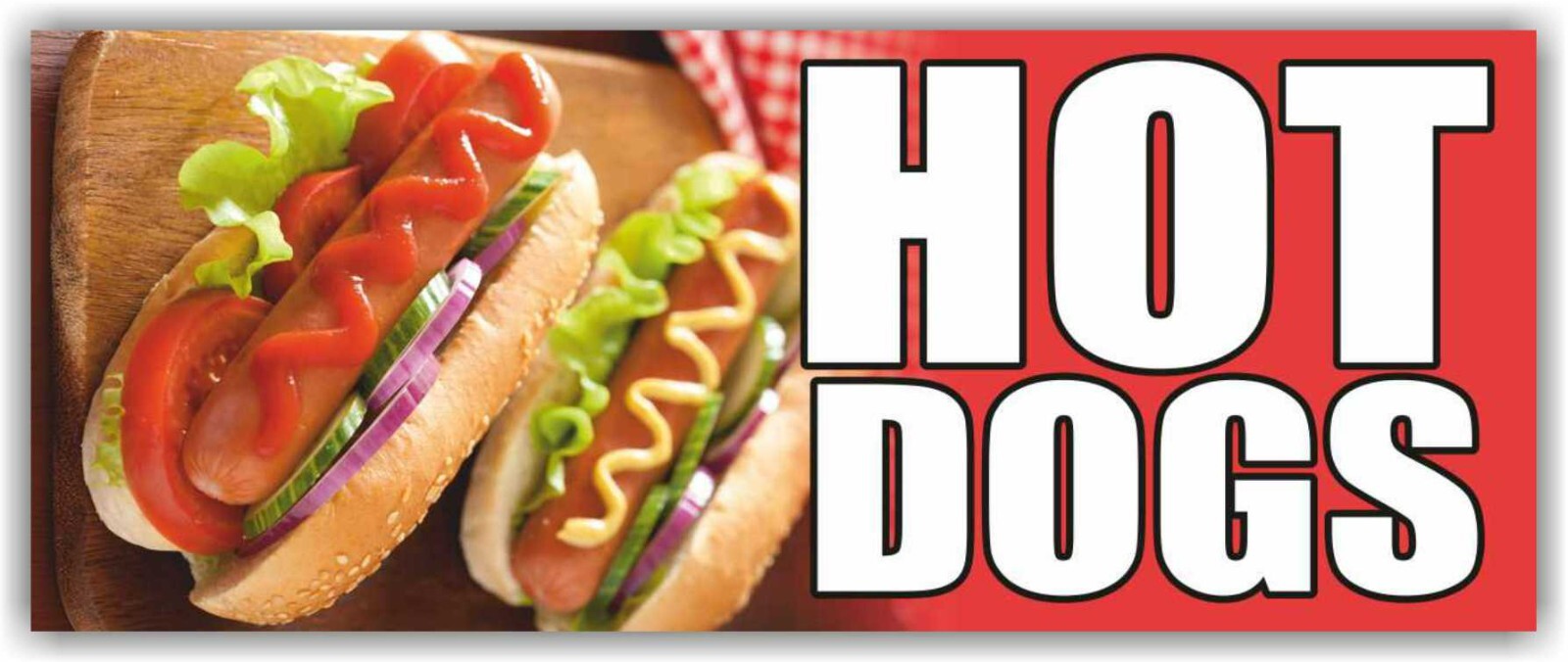 HOT DOGS Advertising Banner Vinyl Mesh Sign coffee fast food burger tea bar soda